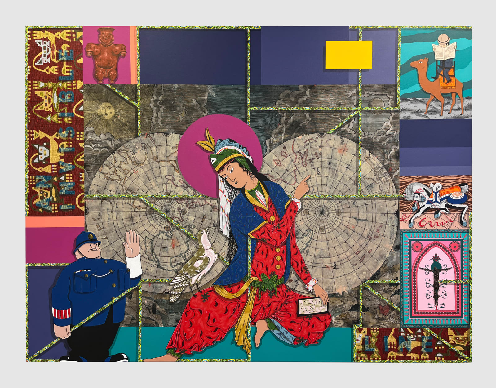 Amir H. Fallah, An Invisible Line, 2022