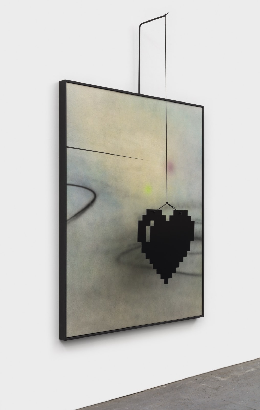 Wendy White, Pixel Heart (after Calder), 2021