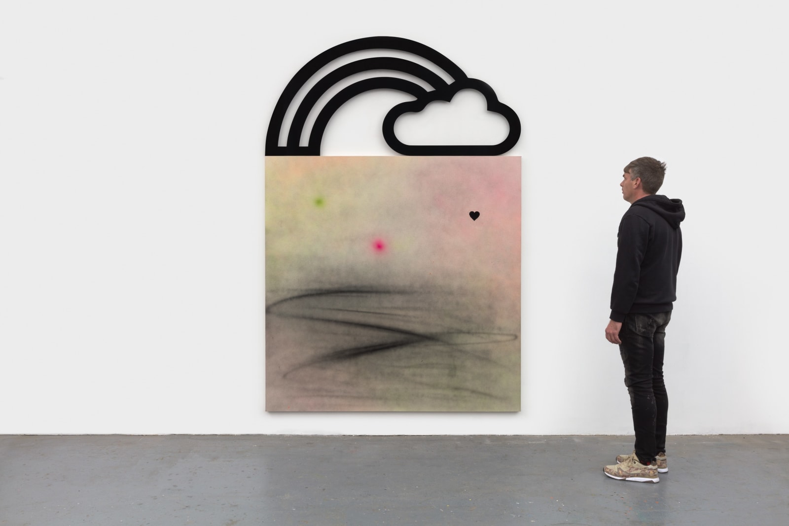 Wendy White, Airless (Cloud and Rainbow), 2021