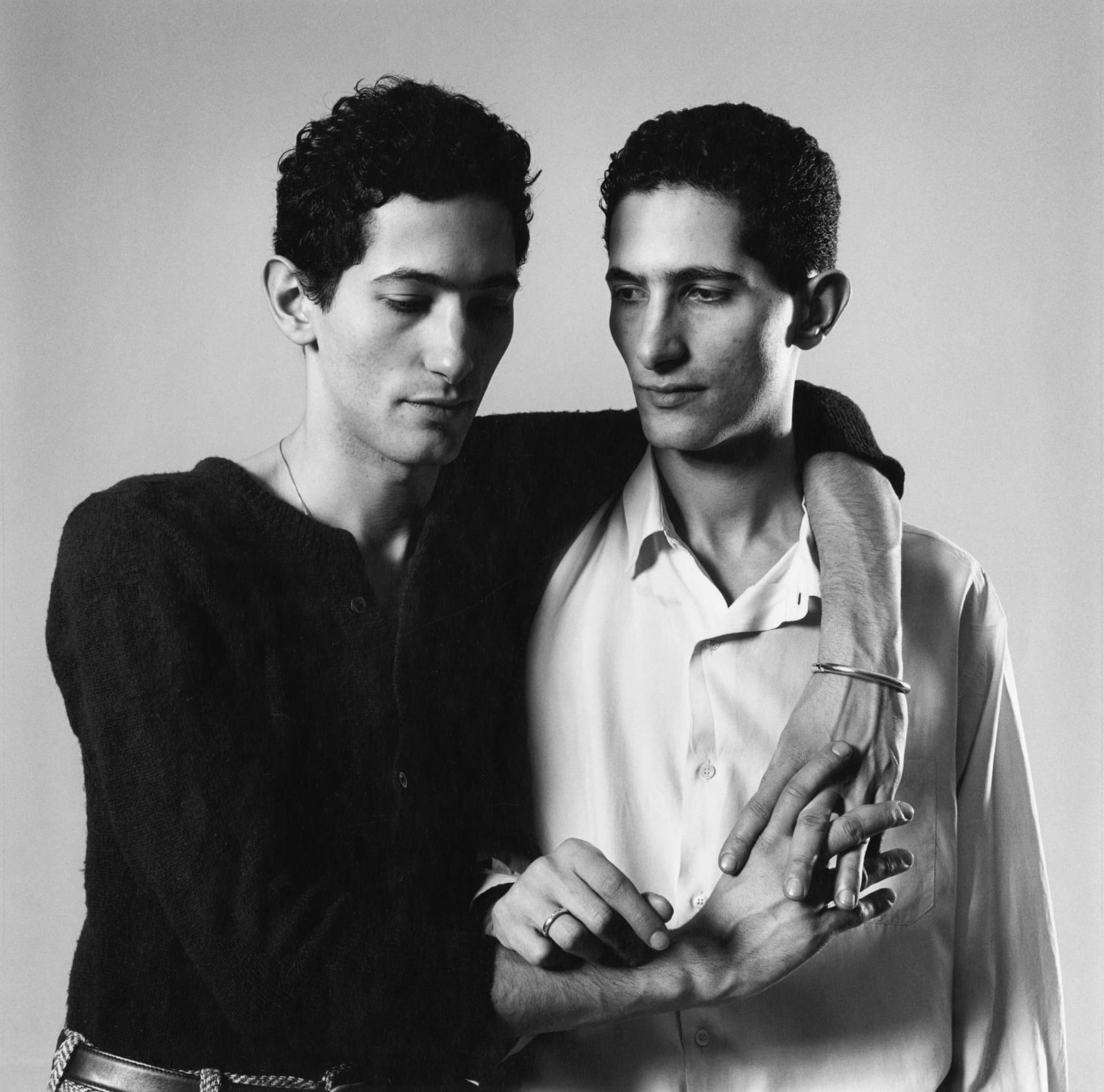 Peter Hujar, Zachy and Gamal Sherif (Twins) [also reproduced as Shareef Twins], 1985 / Printed 2018 by Gary Schneider