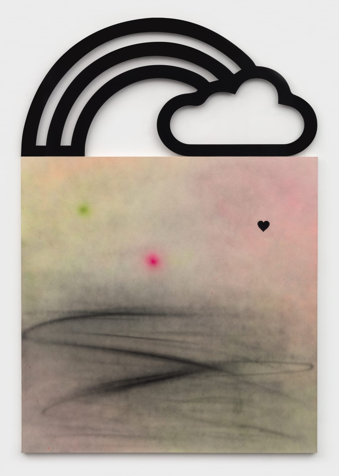 Wendy White, Airless (Cloud and Rainbow), 2021