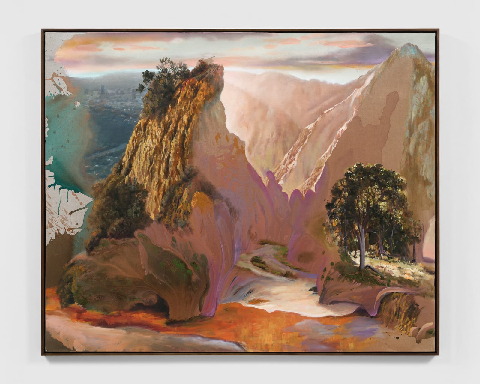 Annie Lapin, Gape and the Glow Above Dust Softened Grids, 2025