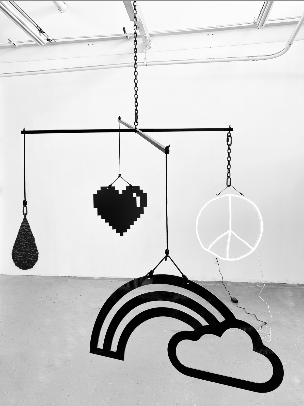 Wendy White, Mobile (Peace), 2021