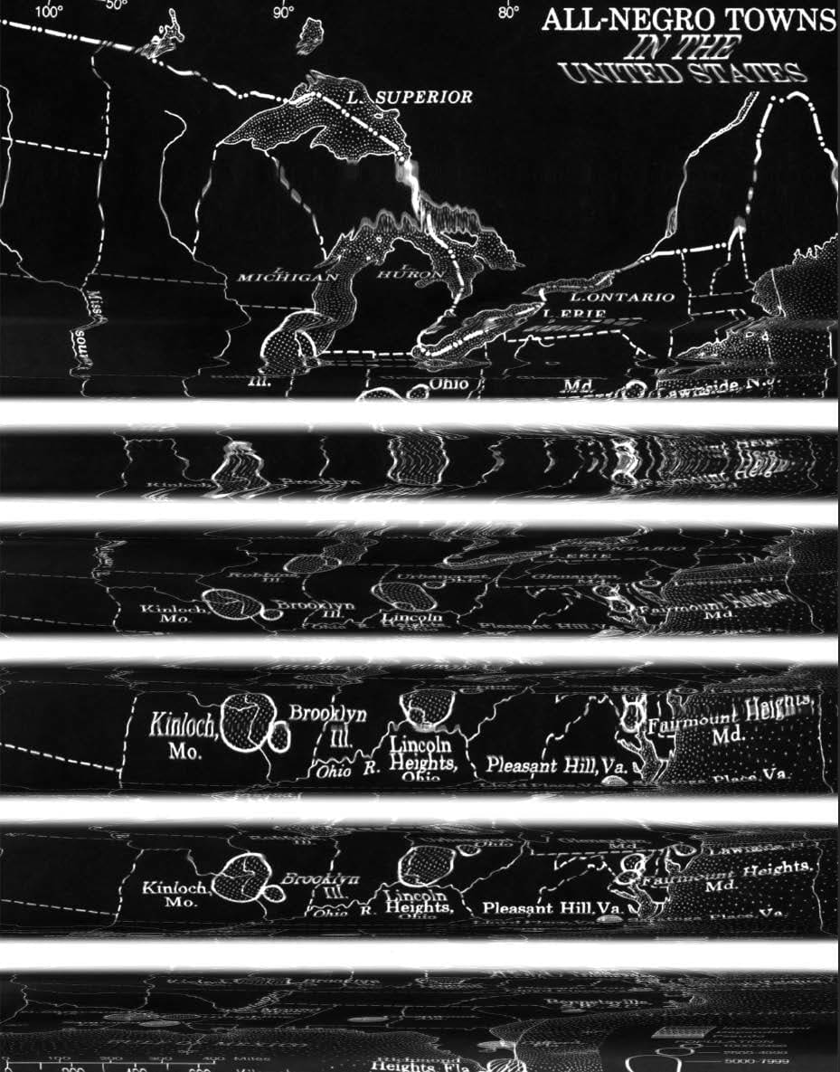 Distorted scanned image by Shabez Jamal that shows a map titled 