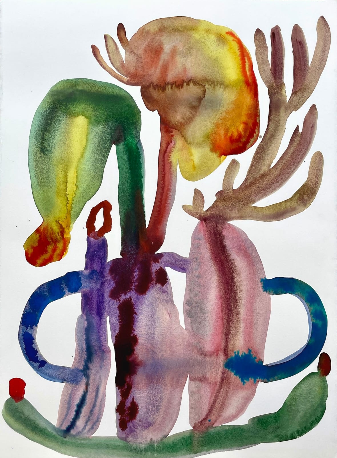Emma Larsson, Dragon Tulips In A Vase, 2022