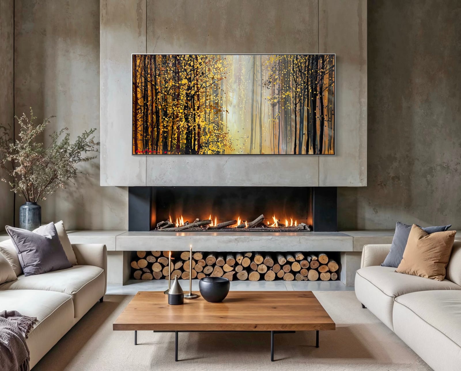 Simon Bull, Woodland Mist, 2025