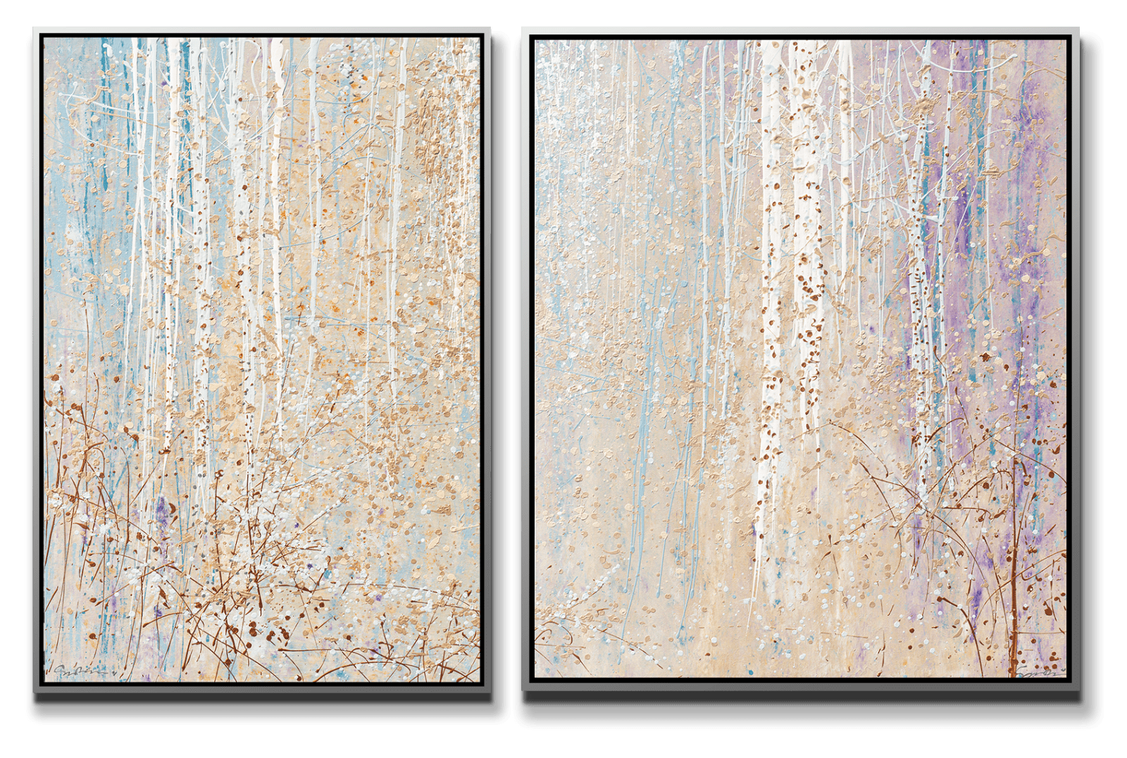 Simon Bull, Quiet Solitude I & II (diptych), 2025