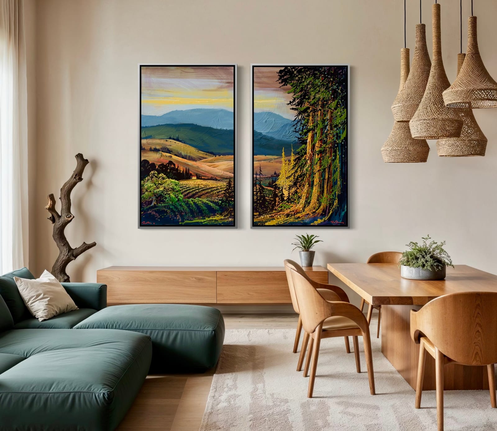 Simon Bull, Homeward Bound I & II (Diptych), 2025