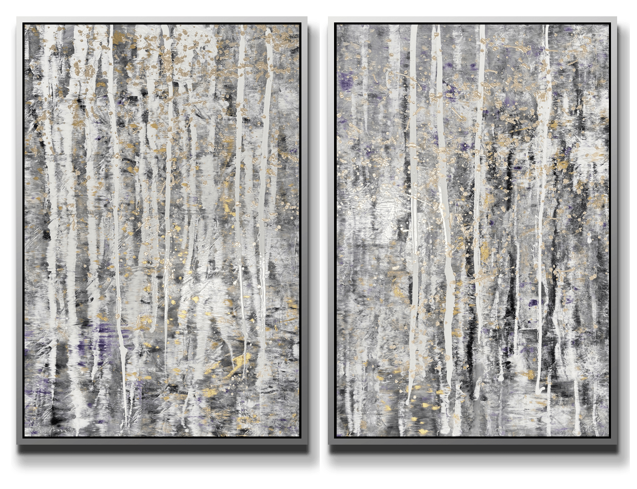 Simon Bull, Whispering Grove I & II (diptych), 2025
