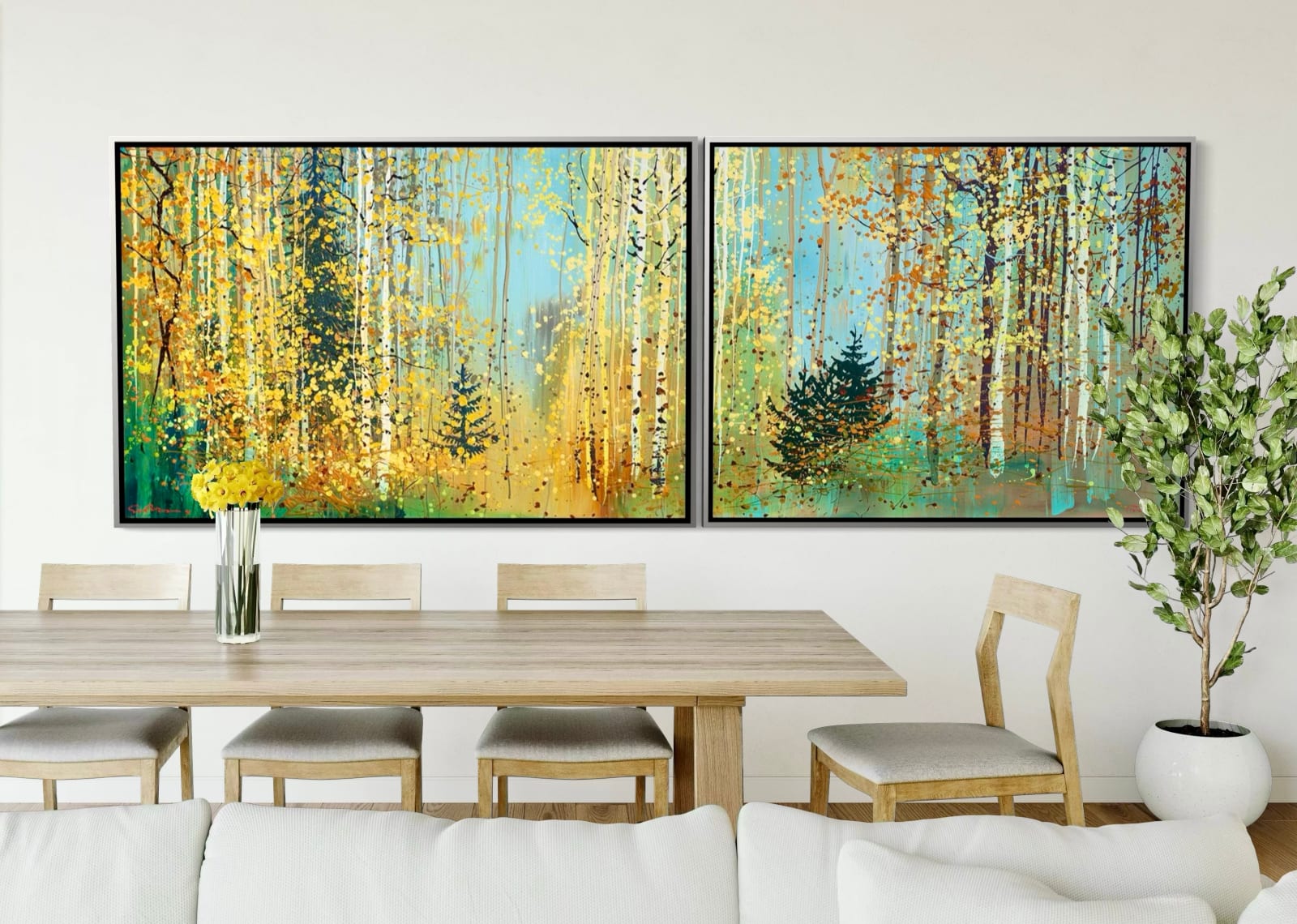 Simon Bull, Welcome Home! I & II (diptych), 2025