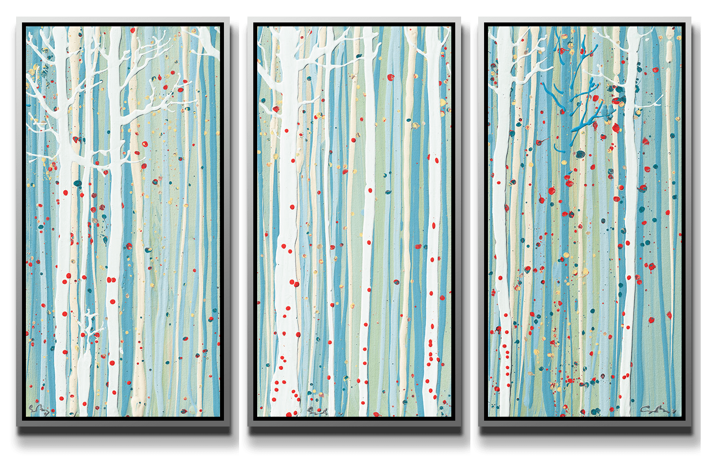 Simon Bull, Our Glade I, II & III (triptych), 2025