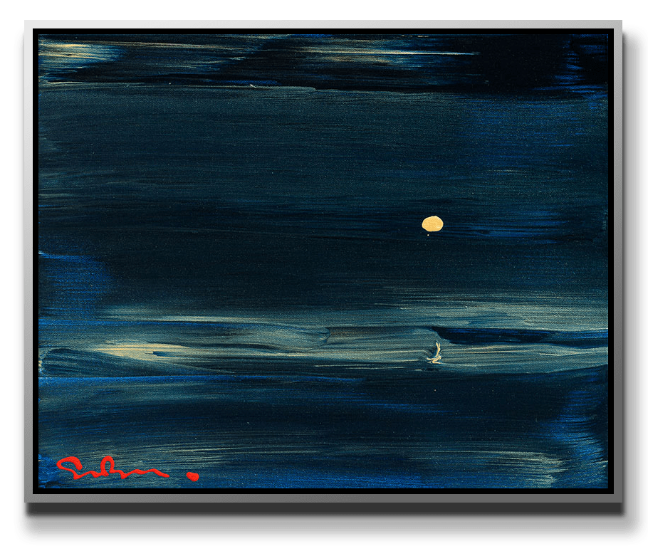Simon Bull, Nocturne In Gold + Blue, 2020