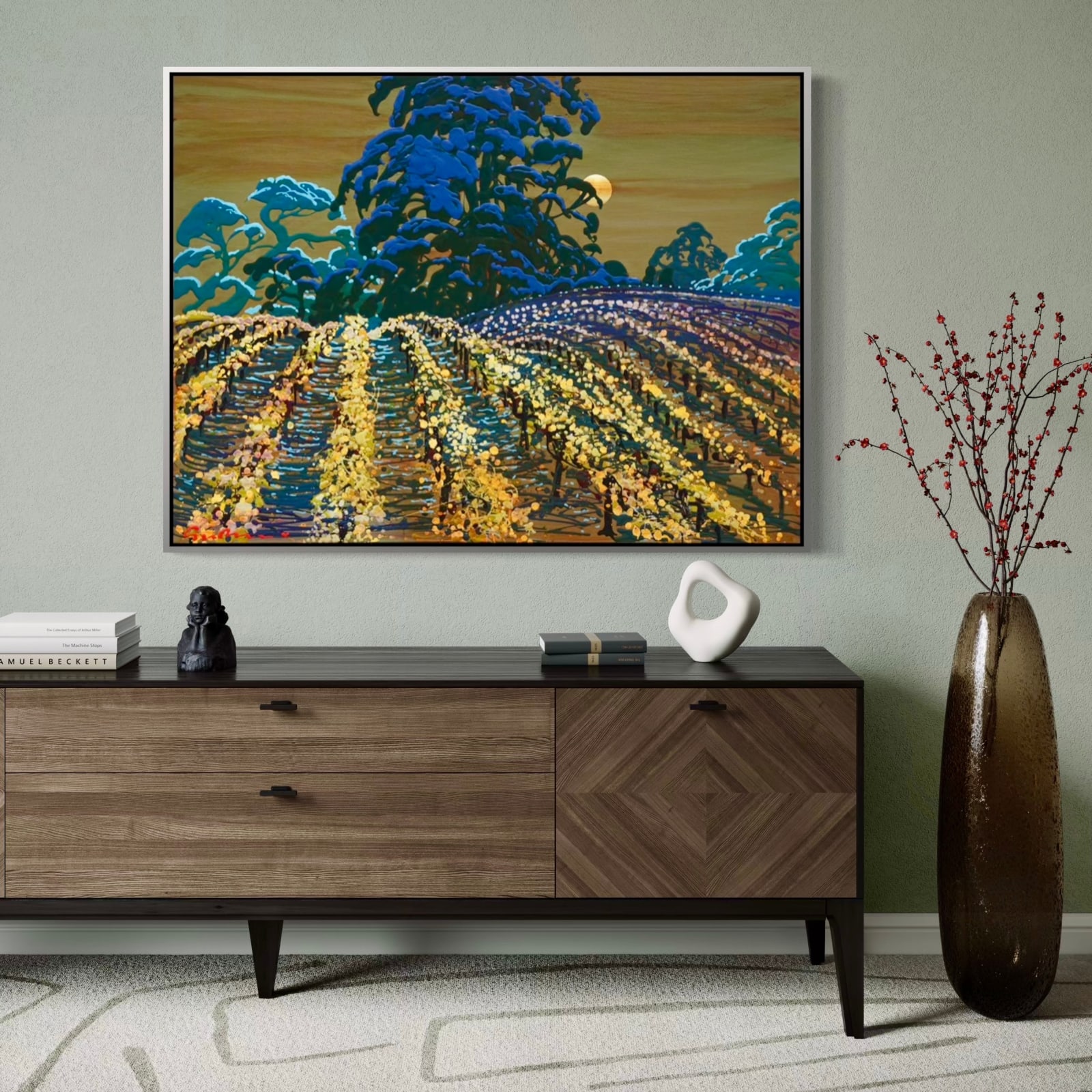 Simon Bull, Moonlit Vines, 2025