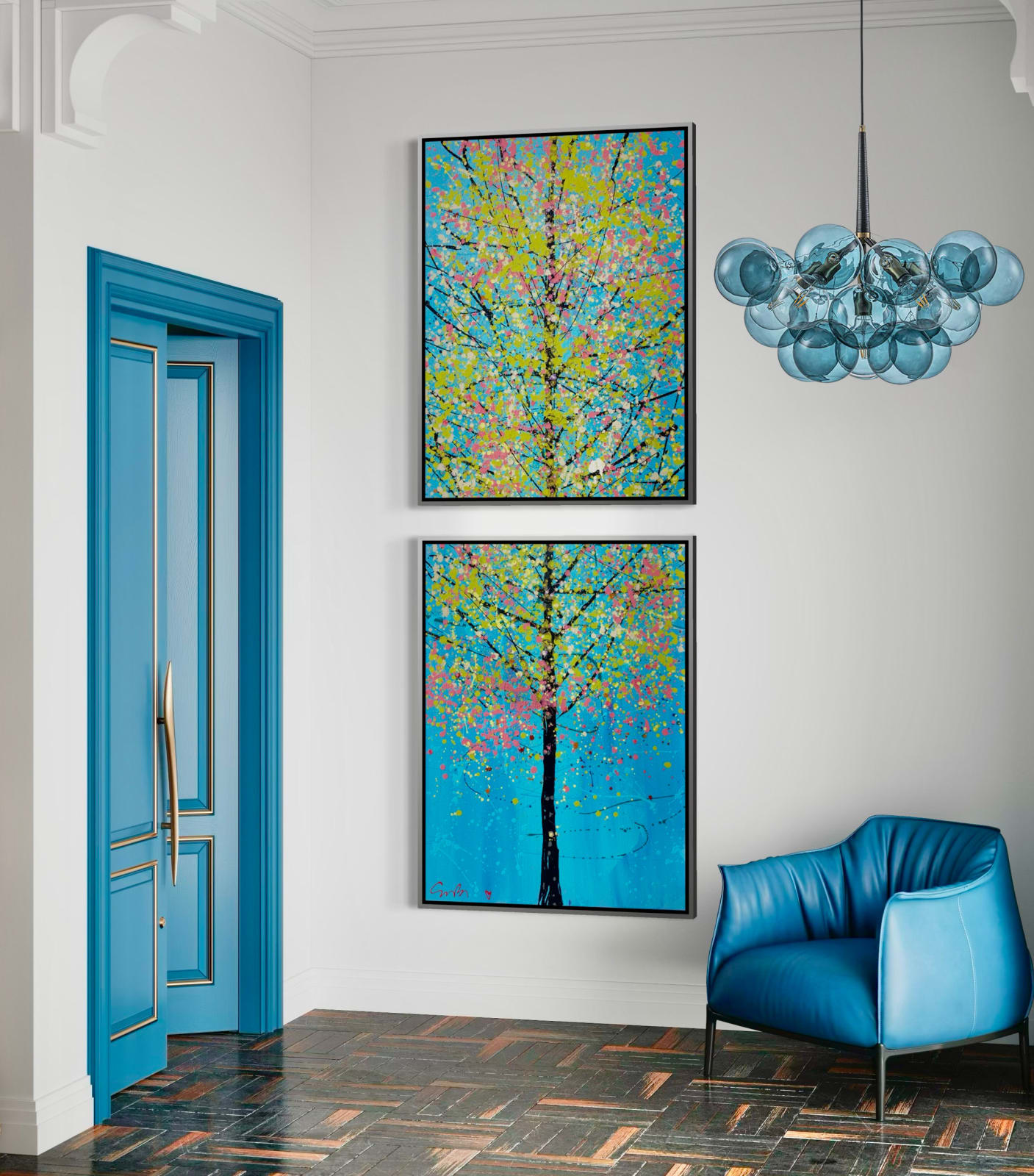 Simon Bull, Dreaming Big I & II (diptych), 2025