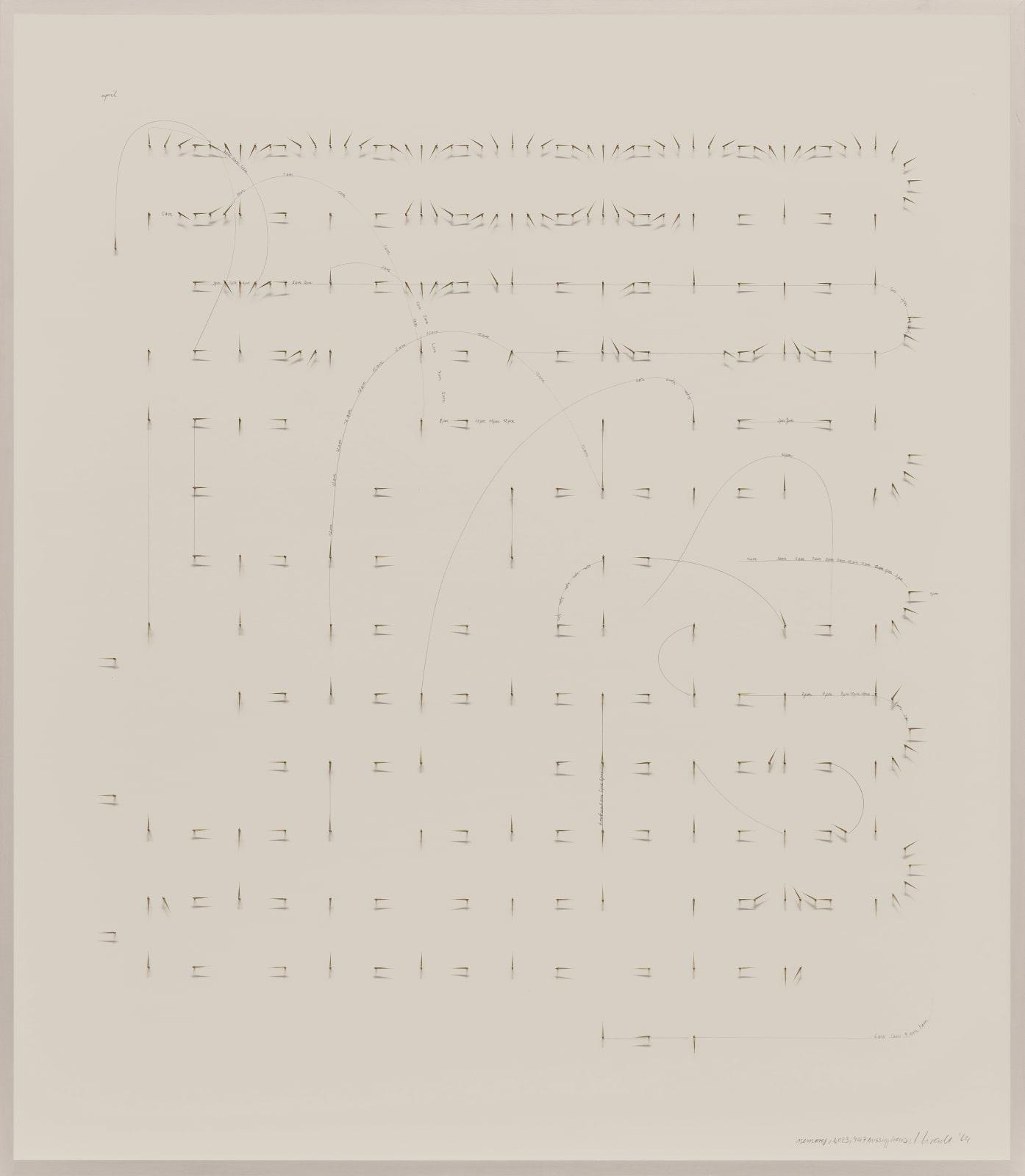 Alicja Kwade, Memory, 2023, 447 missing hours |回忆,2023,消失的 447 个小时, 2024