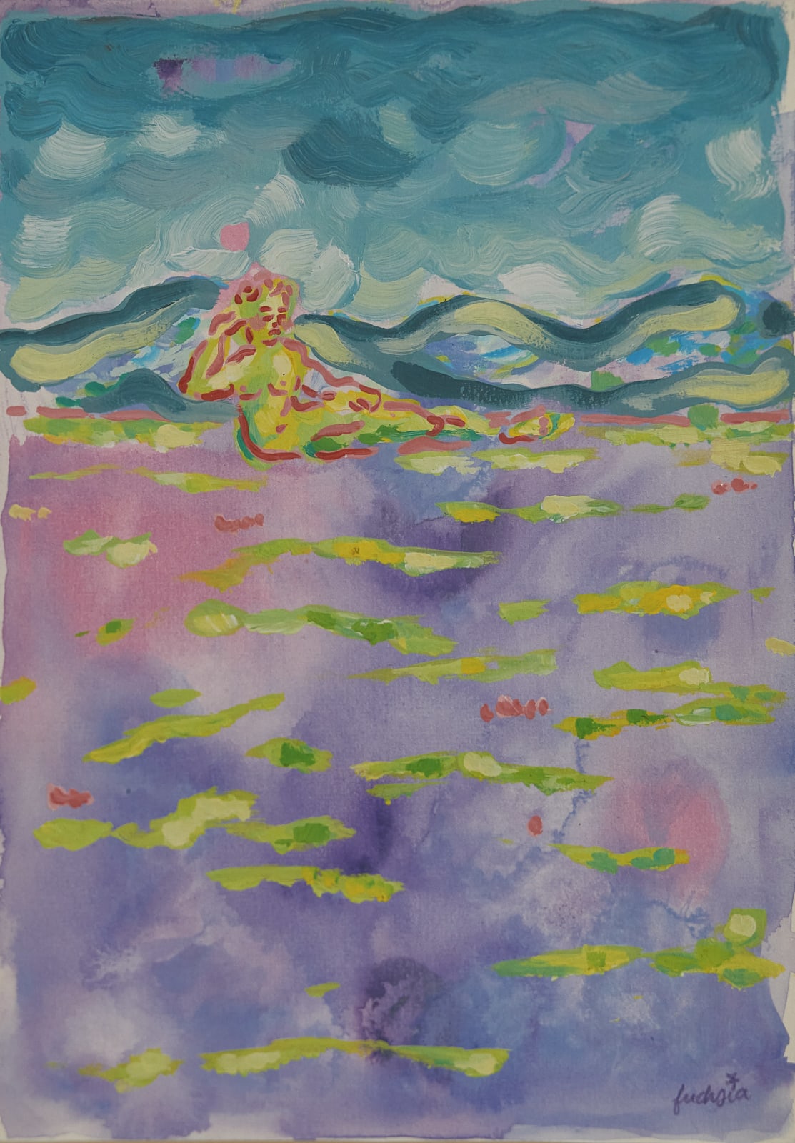 Olga Michaud/fuchsia, 紫色时期 Purple phases, 2023