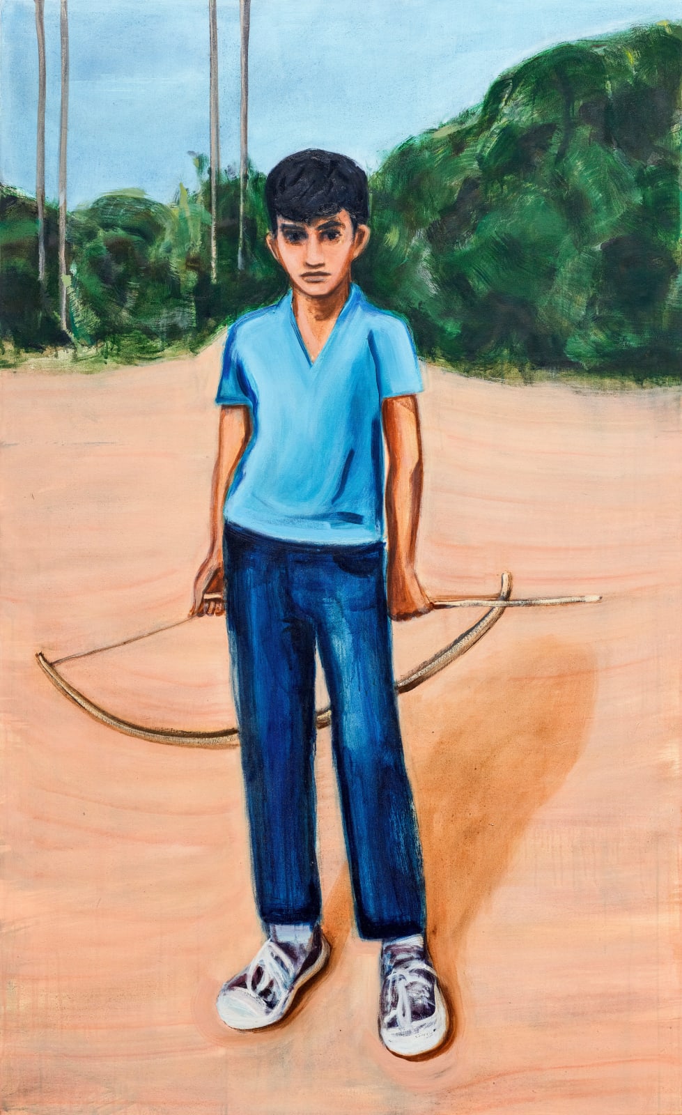 Matthew Krishanu, Boy (Blue) with Bow and Arrow | 男孩(蓝)与弓和箭, 2023