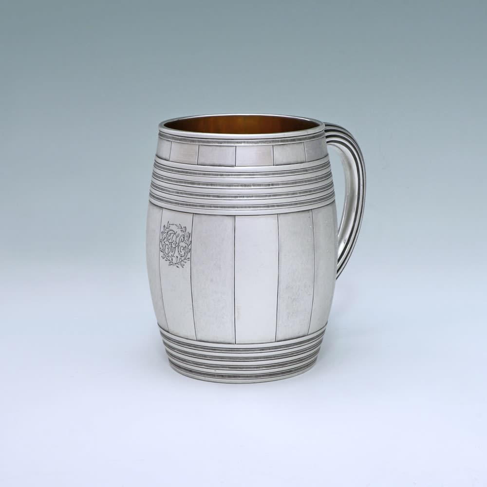 John Wakelin & William Taylor, A George III Antique English Silver Mug, 1790
