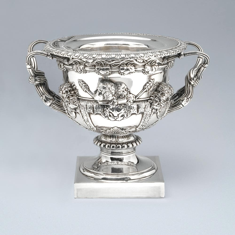 A Georgian Antique Old Sheffield Plate "Warwick Vase" Wine Cooler, 1815