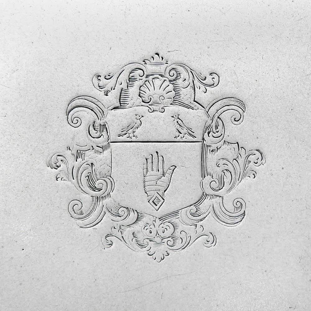 DH, A George II Antique English Silver Salver, 1730
