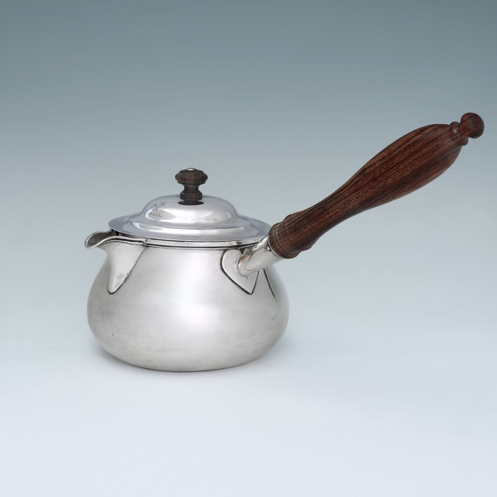 James Scott, A Large George IV Antique Irish Silver Covered Brandy Warmer, 1824