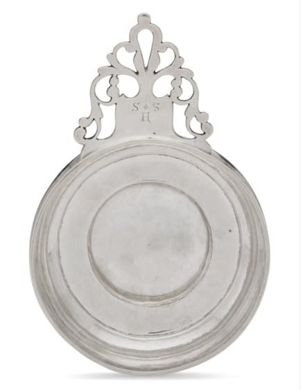 J Clarke, An Early American Silver Porringer, c. 1740