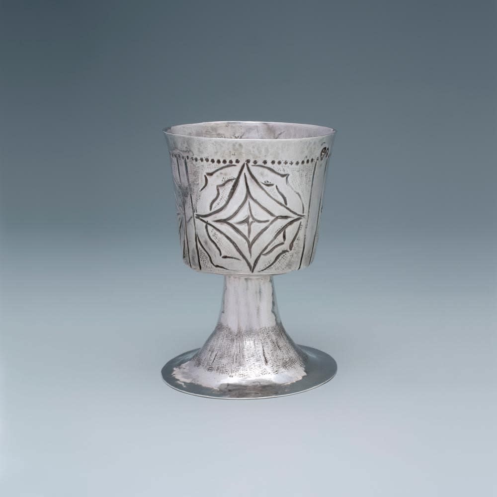 Thomas Cory, A Rare Provincial Charles II Antique English Silver Wine Cup, 1665