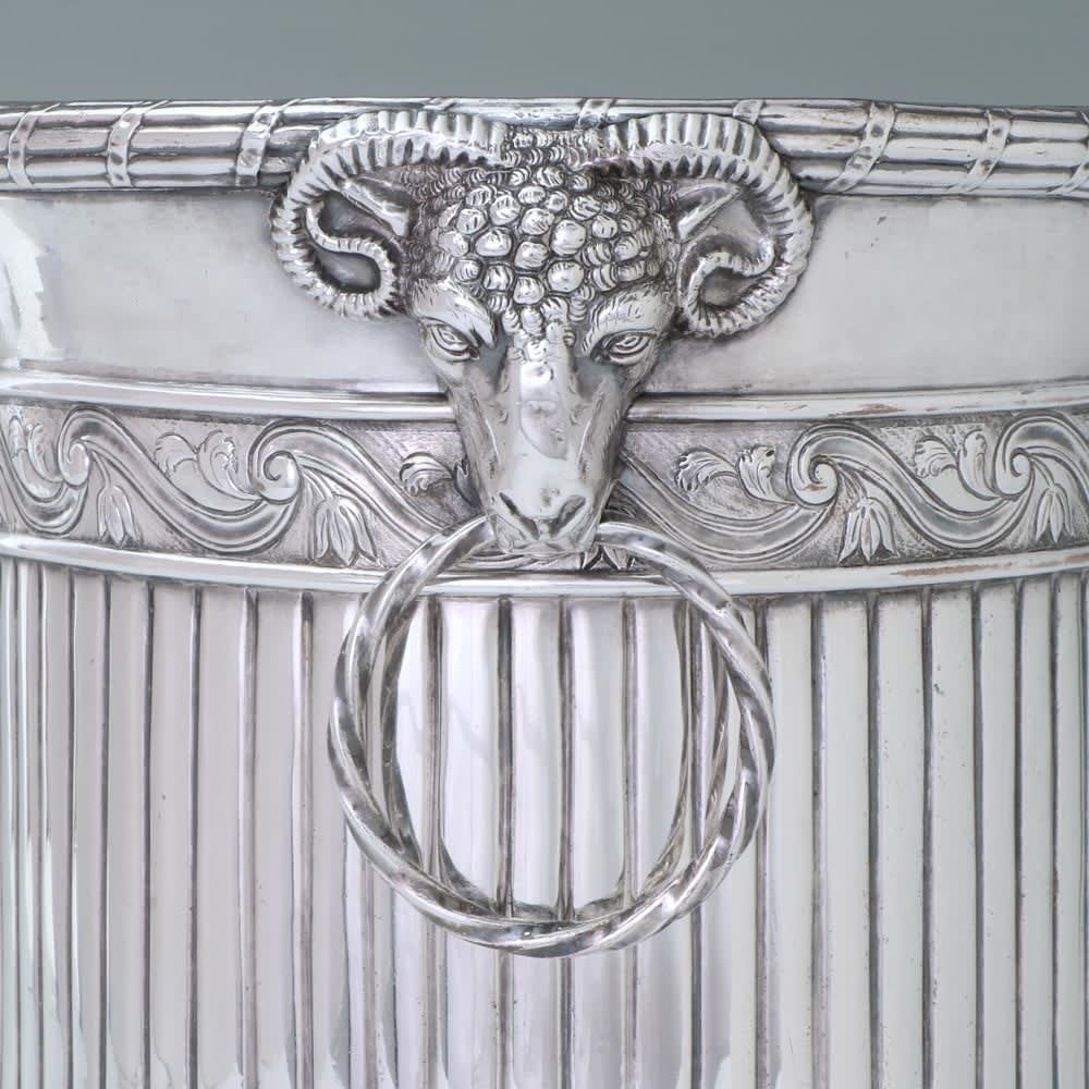 A Pair of Antique English Old Sheffield Plate Wine Coolers, 1775