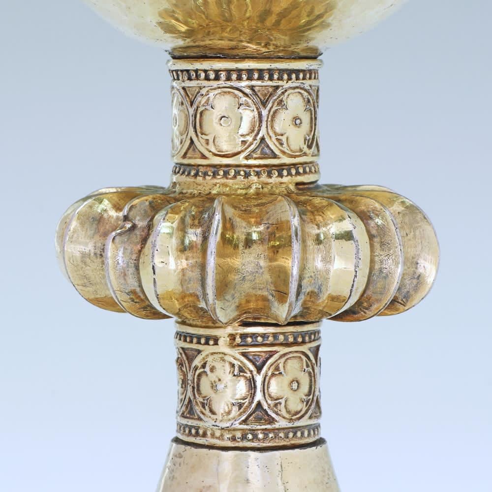 An Antique Silver-Gilt German Chalice, c. 1350