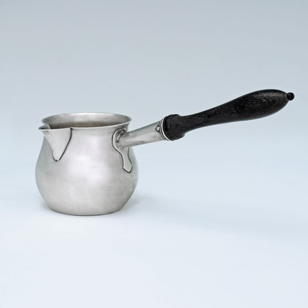 Henry Curry, A Very Small George III Antique English Silver Brandy Warmer, 1776