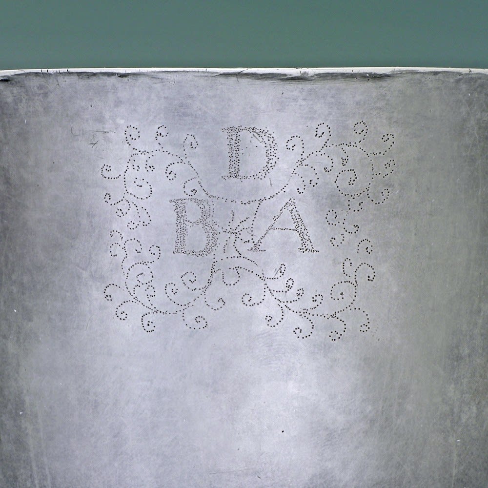 DR, A Charles II Antique English Silver Wine Cup, 1663