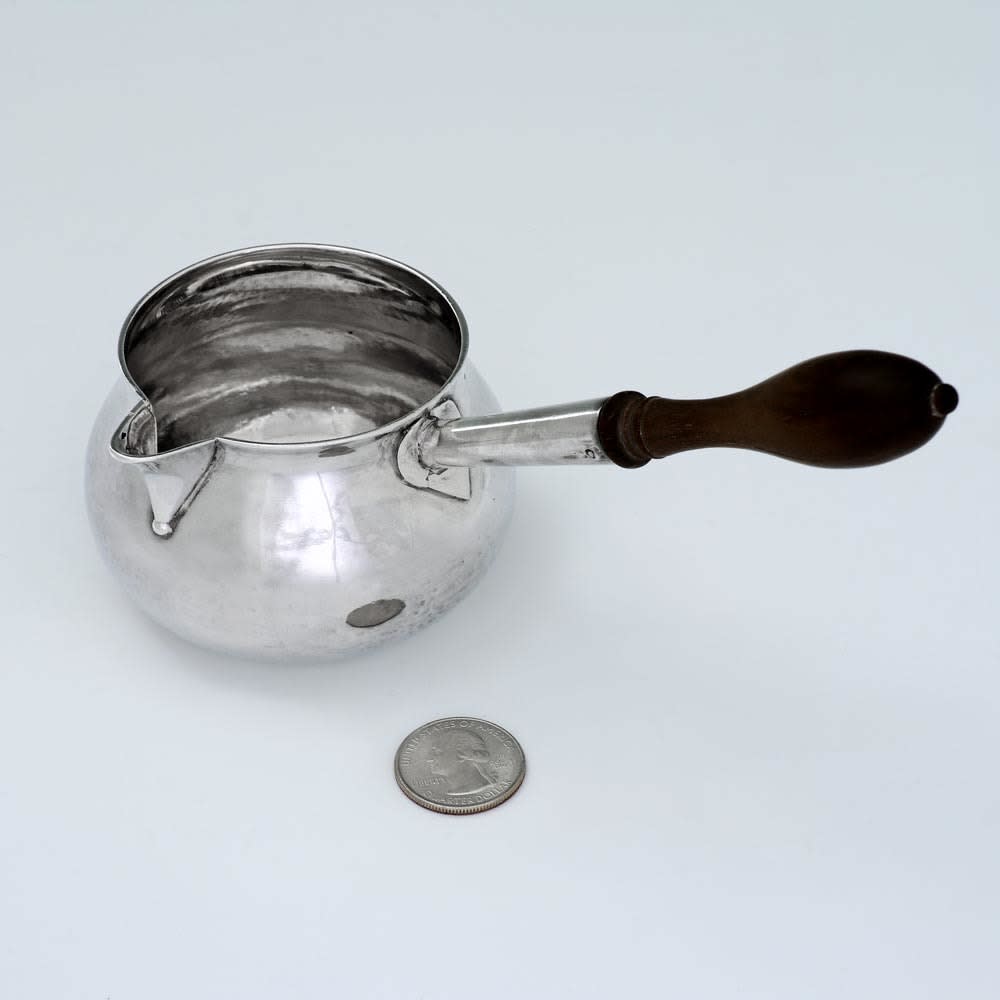 Gamon, John, A Small George II Antique English Silver Brandy Warmer, 1732