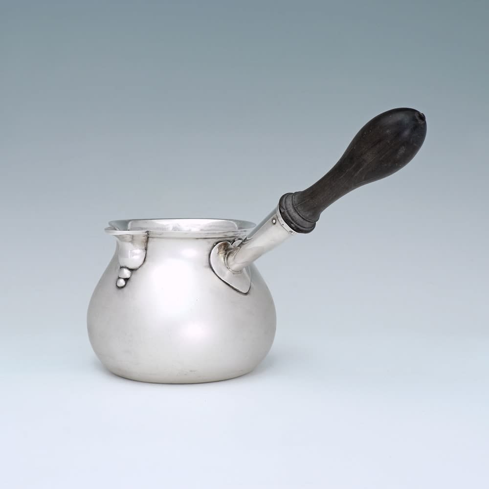 Richard Gurney & Co., A Large George II Antique English Silver Brandy Warmer, 1740