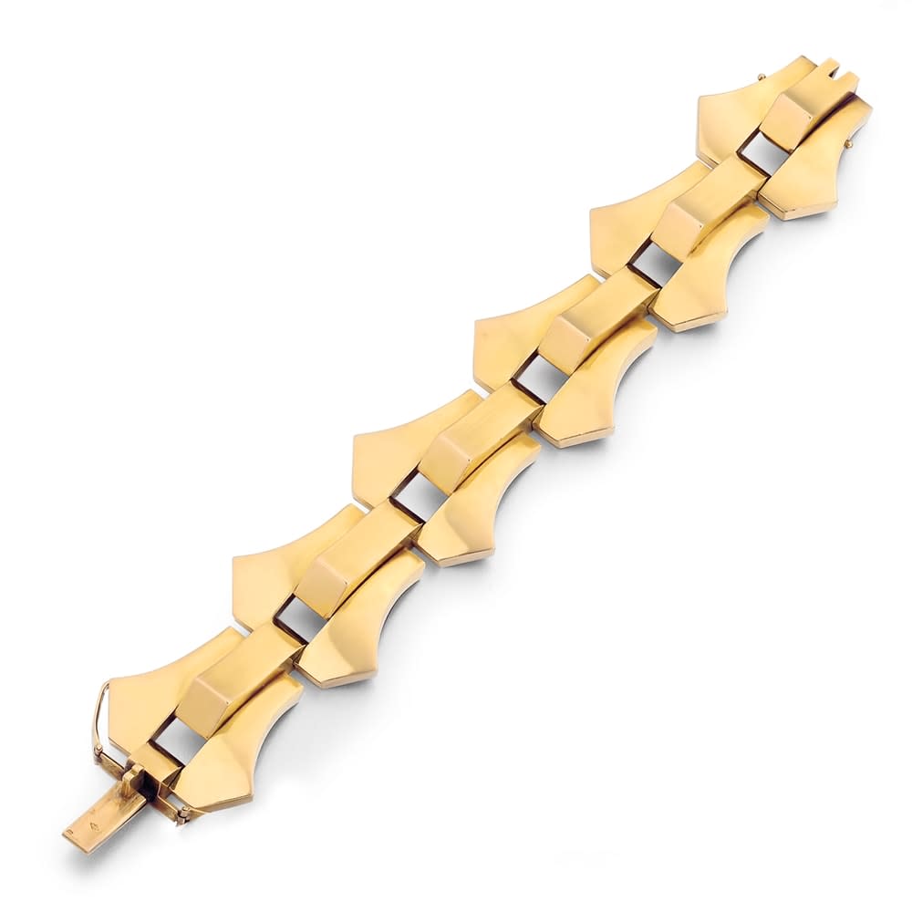 Boucheron, A French Retro Gold Bracelet, c. 1940