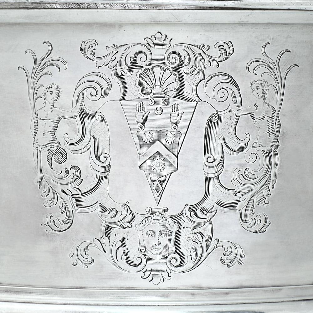 Simon Pantin, A George II Antique English Silver Cup & Cover, 1731