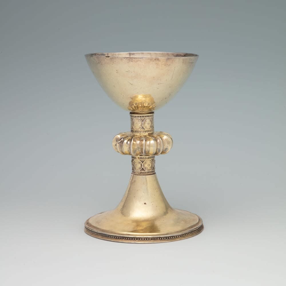 An Antique Silver-Gilt German Chalice, c. 1350