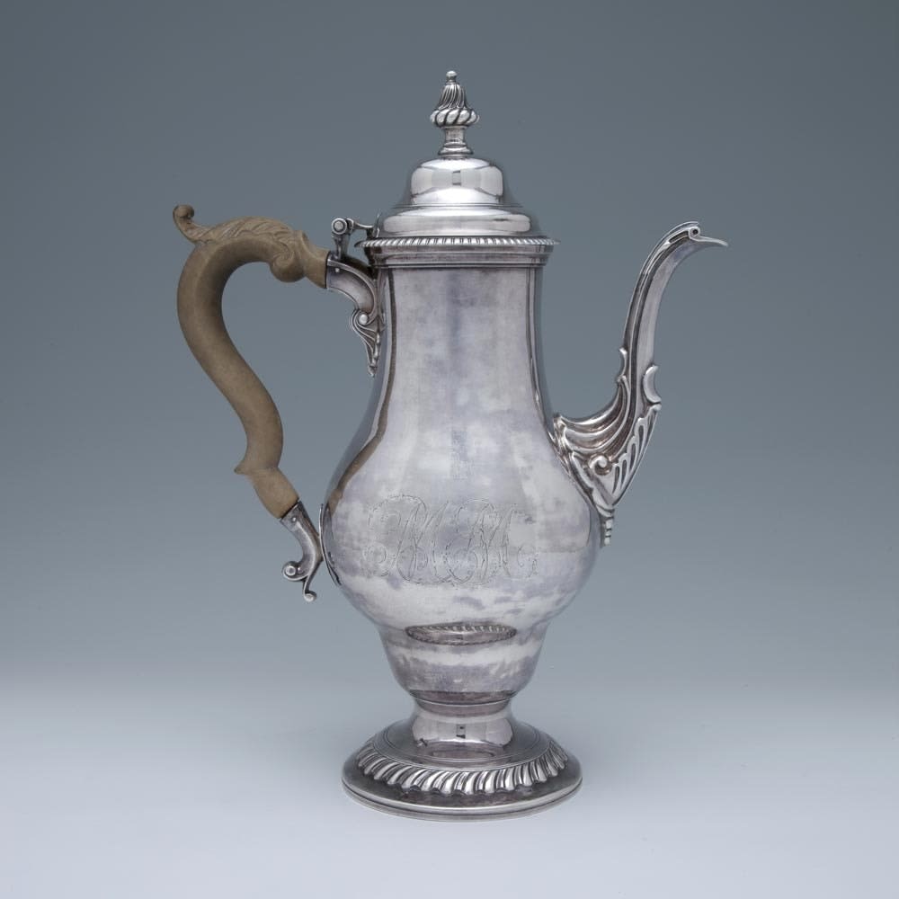 Harvey Lewis, An Early American Silver Coffee Pot, 1815