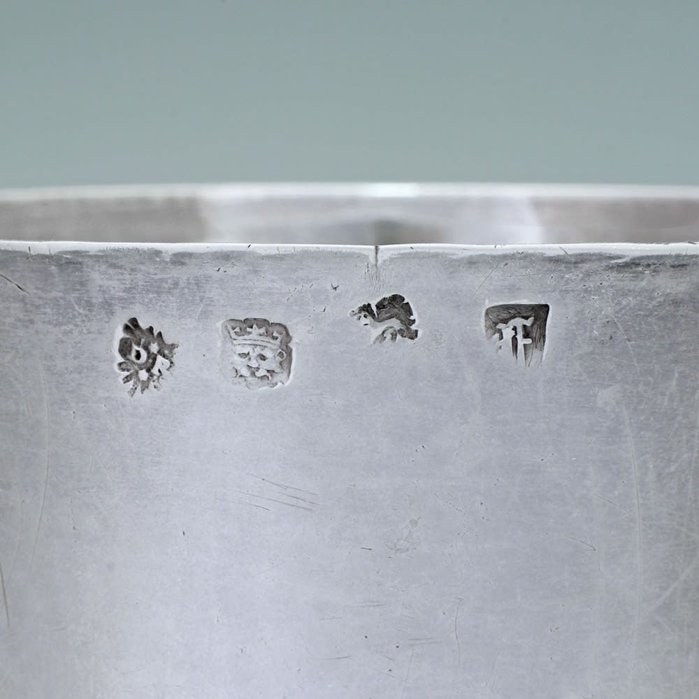 DR, A Charles II Antique English Silver Wine Cup, 1663