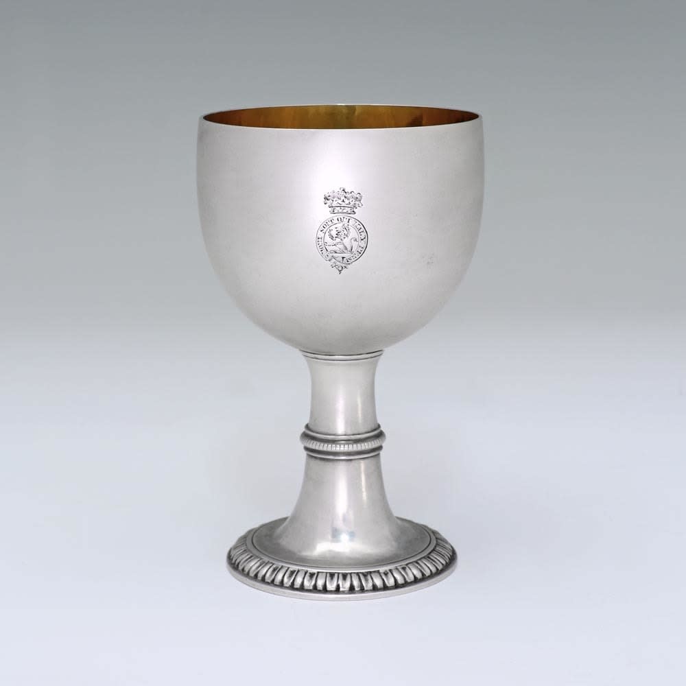 Walter Brind, A Set of Six George III Antique English Silver Wine Goblets, 1769