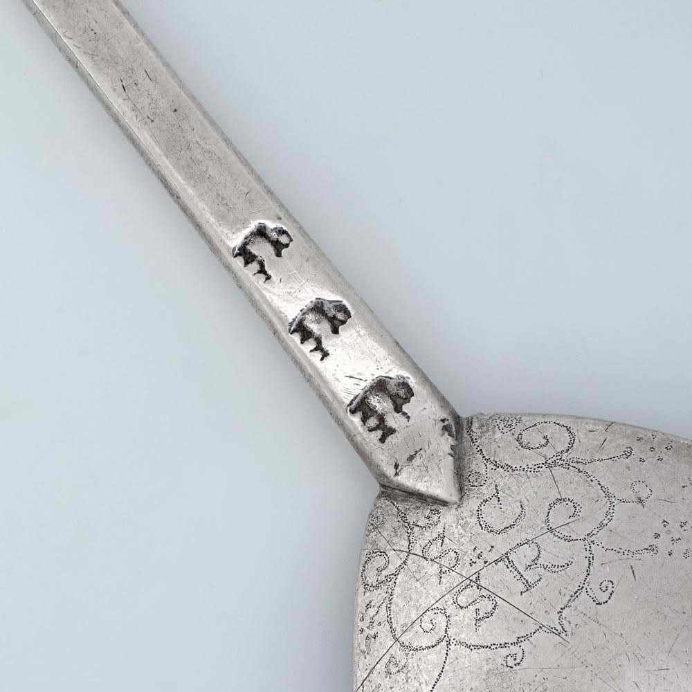 John Quick, A James I Antique English Silver Aphrodite Spoon, c. 1620