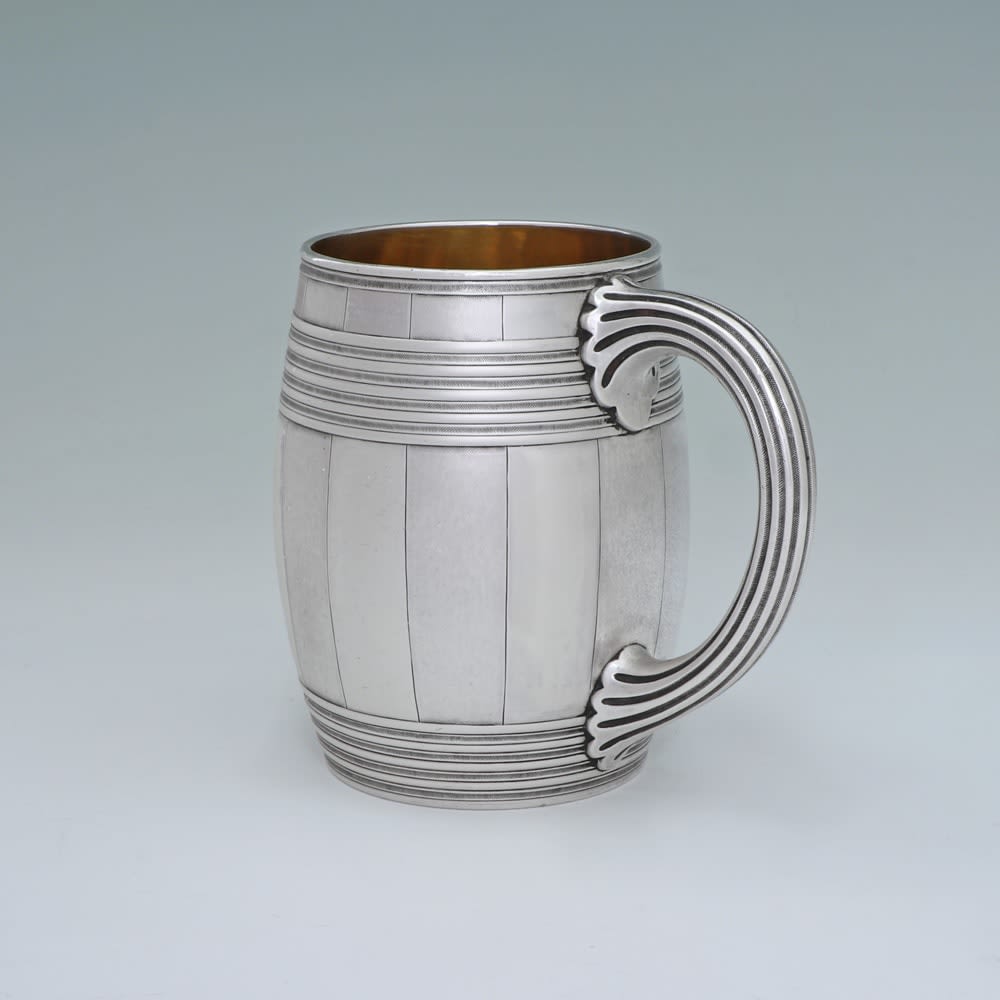 John Wakelin & William Taylor, A George III Antique English Silver Mug, 1790