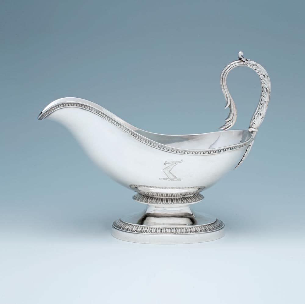 Baldwin Gardiner, An Early American Silver Sauce Boat, c. 1835
