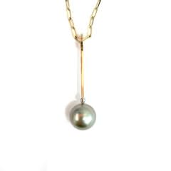 Lauren Chisholm, Pistachio Tahitian, Med Charm, 14k, 18k