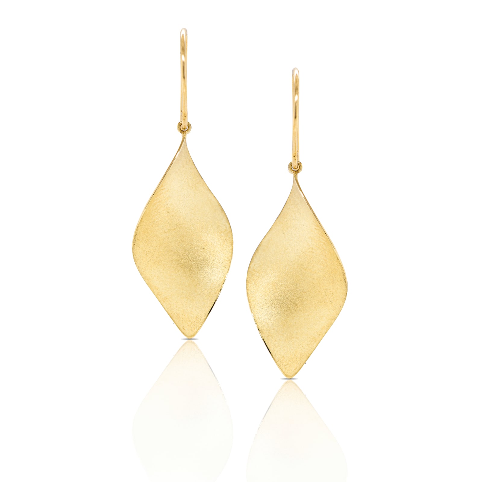 Timo Krapf, Forget-Me-Not Petal Earrings, 18k yellow gold