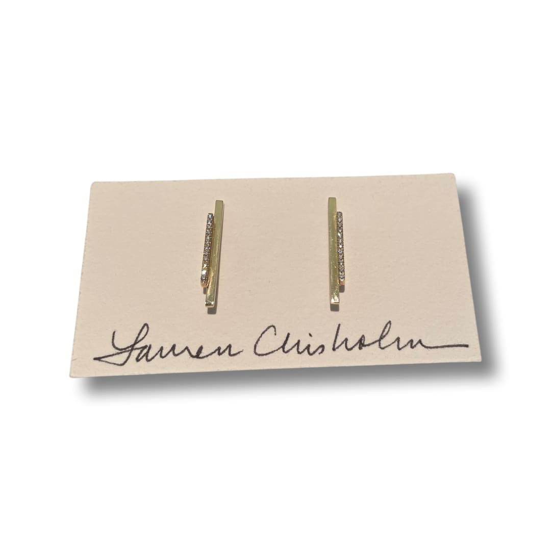 Lauren Chisholm, Earrings bar with diamonds