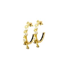 Nayla Arida, Large Diamond Dangle Earrings