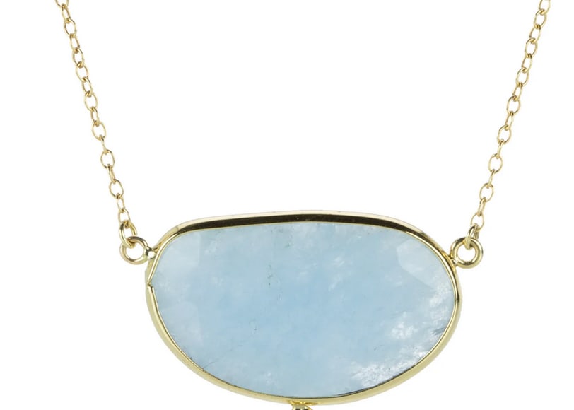 Barbara Heinrich, Aquamarine Rose Cut Pendant Necklace