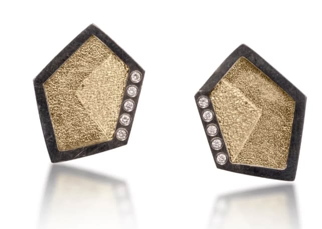 Elizabeth Garvin, Extra Small 'Gem Link' Earrings