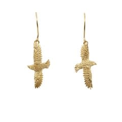 Heather Benjamin, Gold Plated Hawk Earrings