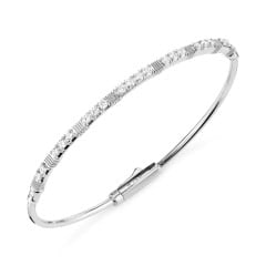 Sloane Street, White Dia Bracelet